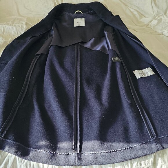 Aritzia Wilfred Jared Wool Coat - 2018 - Royal Navy - Sz XXS - Picture 4 of 16